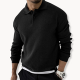 Élodie - Waffle Knit Polo Sweater
