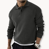 Élodie - Waffle Knit Polo Sweater