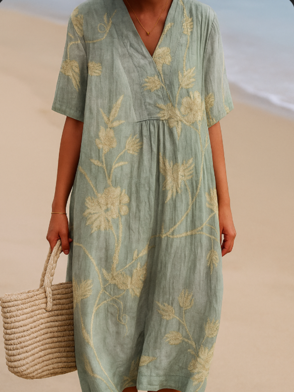 Anaïs - Robe Élégante Coton