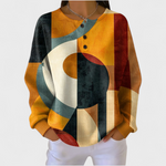 Clodagh Retro Geometric Pattern Jumper - Charlotte & Willow