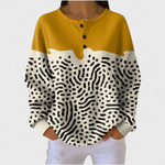 Orla Yellow and White Animal Print Jumper - Charlotte & Willow