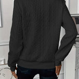 Lynne | Cable-Knit Zip Sweatshirt