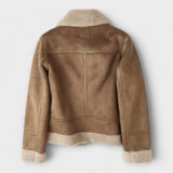 Maëlle - Suede Aviator Jacket