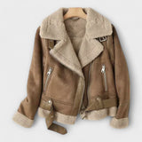 Maëlle - Suede Aviator Jacket
