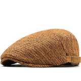 Zorven - Breathable Herringbone Flat Cap