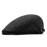 Zorven - Breathable Herringbone Flat Cap