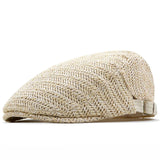 Zorven - Breathable Herringbone Flat Cap