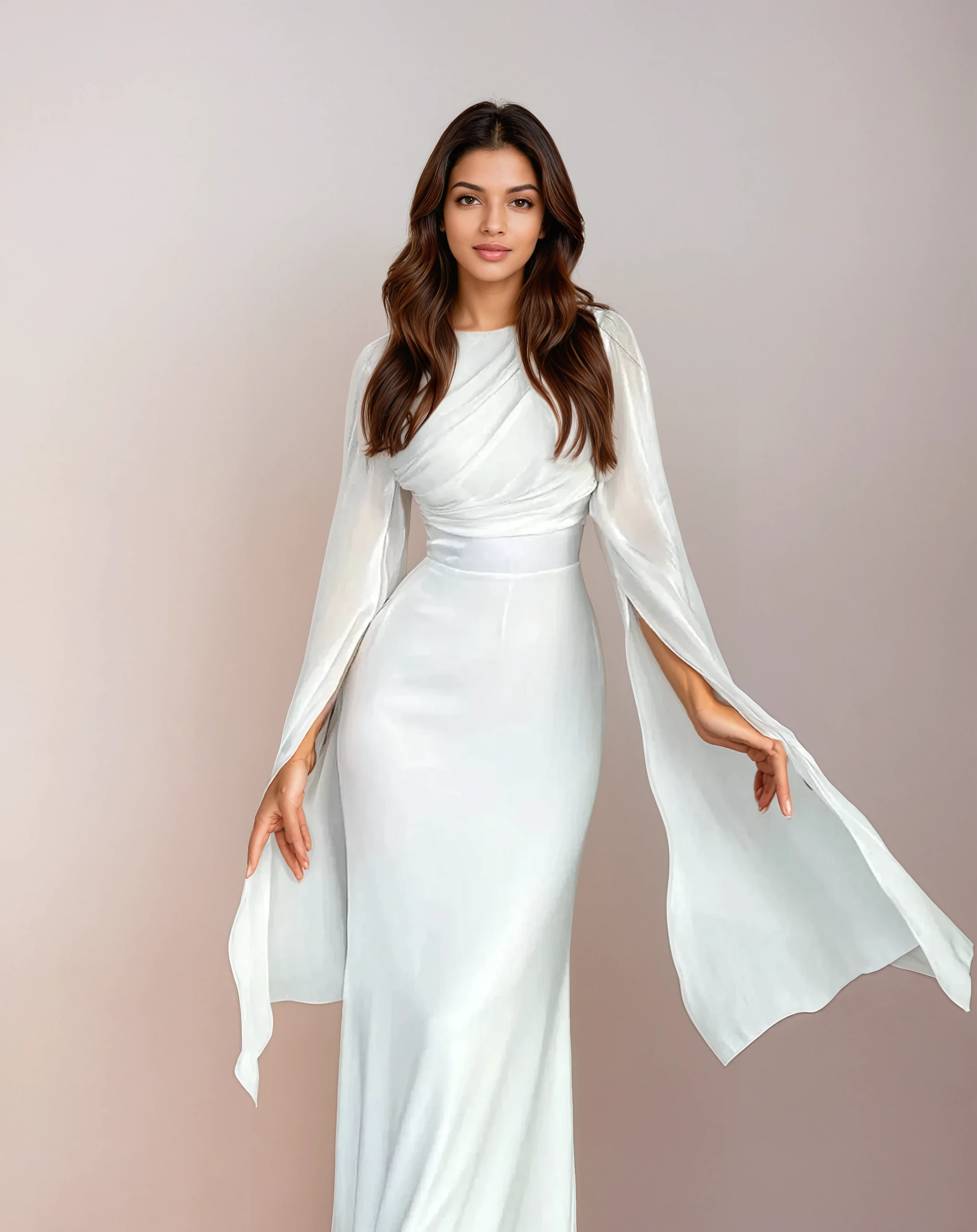 Sarah - Robe Longue Satin