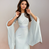 Sarah - Elegant Long Satin Gown