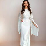Sarah - Elegant Long Satin Gown
