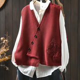 Justine - Off-Center Knit Cardigan