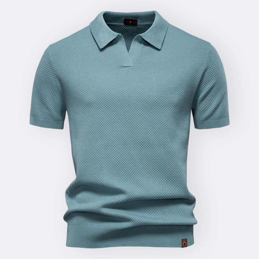 Cian Chic Tailored Polo - Charlotte & Willow, side view