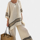 Margot - Organic Striped Ensemble