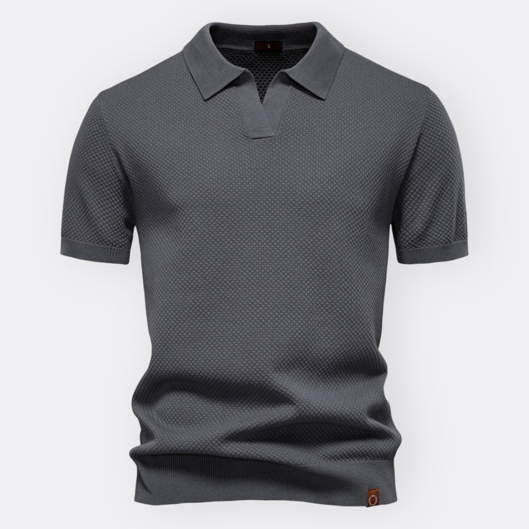 Cian Chic Tailored Polo - Charlotte & Willow, front view