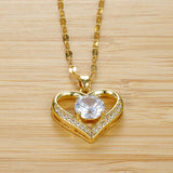 Clara Gold Heart Necklace