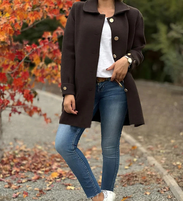 Niamh - Chic Oversized Coat - Charlotte & Willow, product photo 6