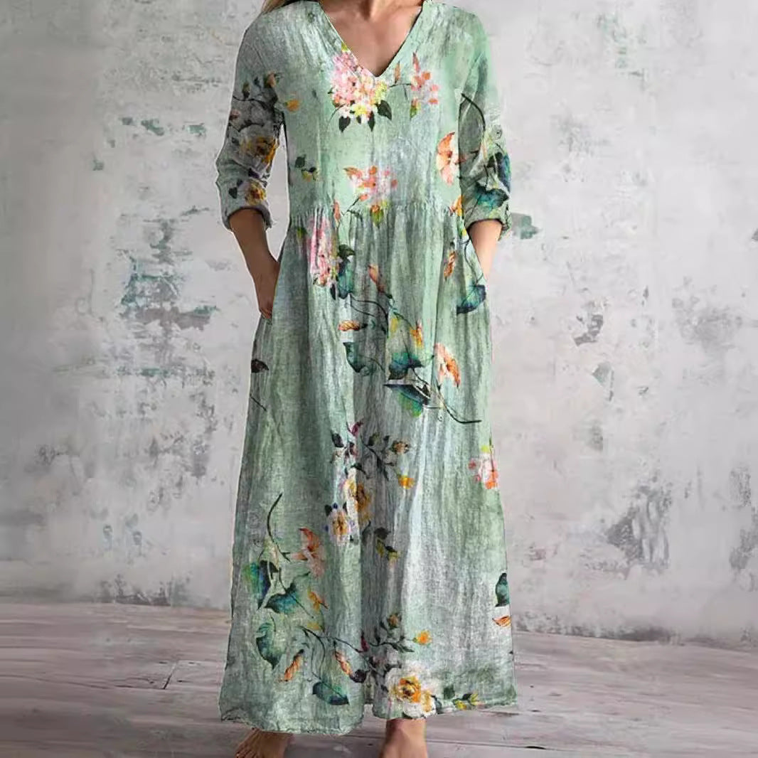 Josephine - Summer Floral Dress - Charlotte & Willow, back