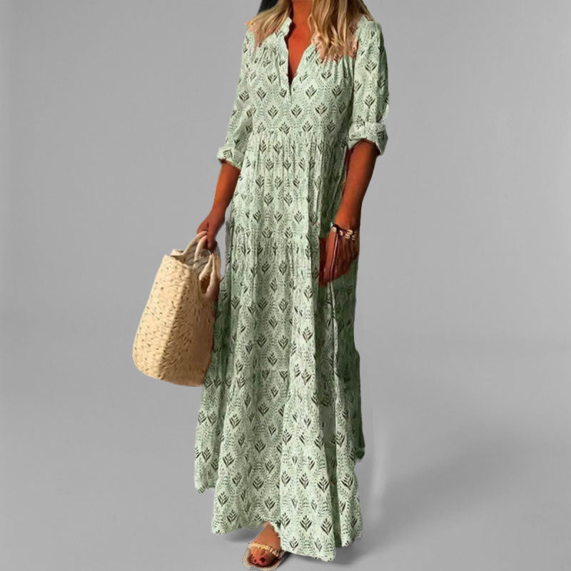 Peggy - Retro-Inspired Maxi Dress - Charlotte & Willow, styled look