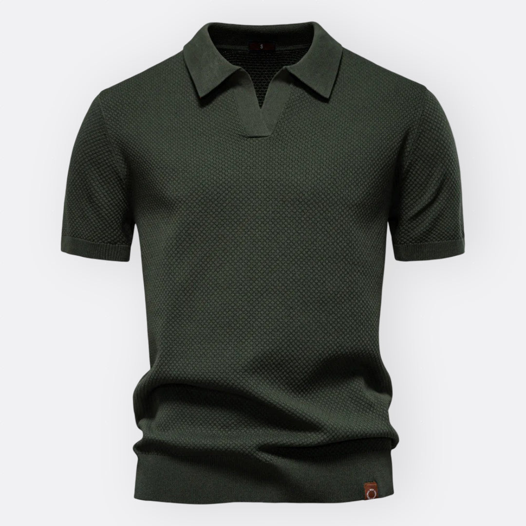 Cian Chic Tailored Polo - Charlotte & Willow, detail