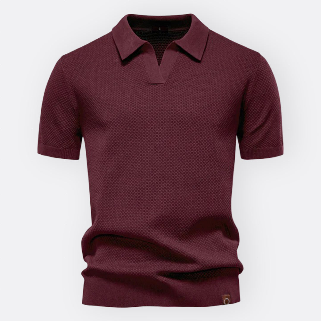 Cian Chic Tailored Polo - Charlotte & Willow, detail