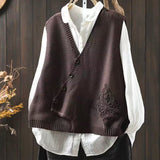 Justine - Off-Center Knit Cardigan