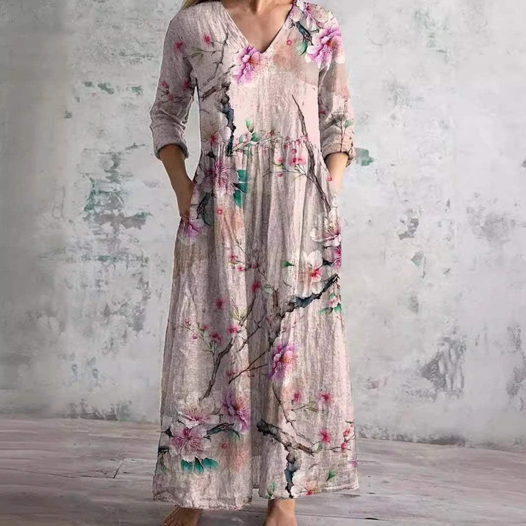 Josephine - Summer Floral Dress - Charlotte & Willow, front