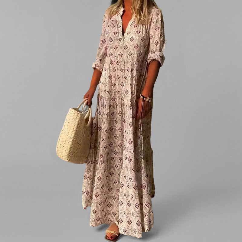 Aingeal - Classic Long Vintage Dress - Charlotte & Willow, front