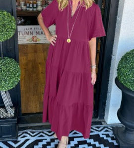 Clodagh - Chic Long Maxi Dress - Charlotte & Willow, styled look
