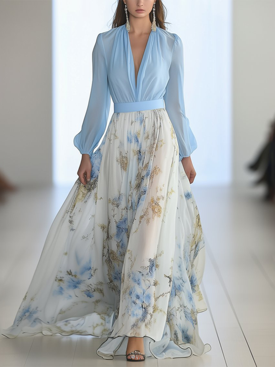 Sorcha Floral Maxi Dress - Charlotte & Willow, front view