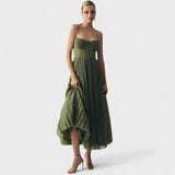 Clara - Elegant Pleated Maxi Dress