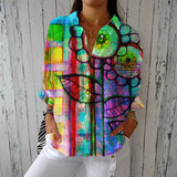 Justine - Vibrant Floral Print Blouse