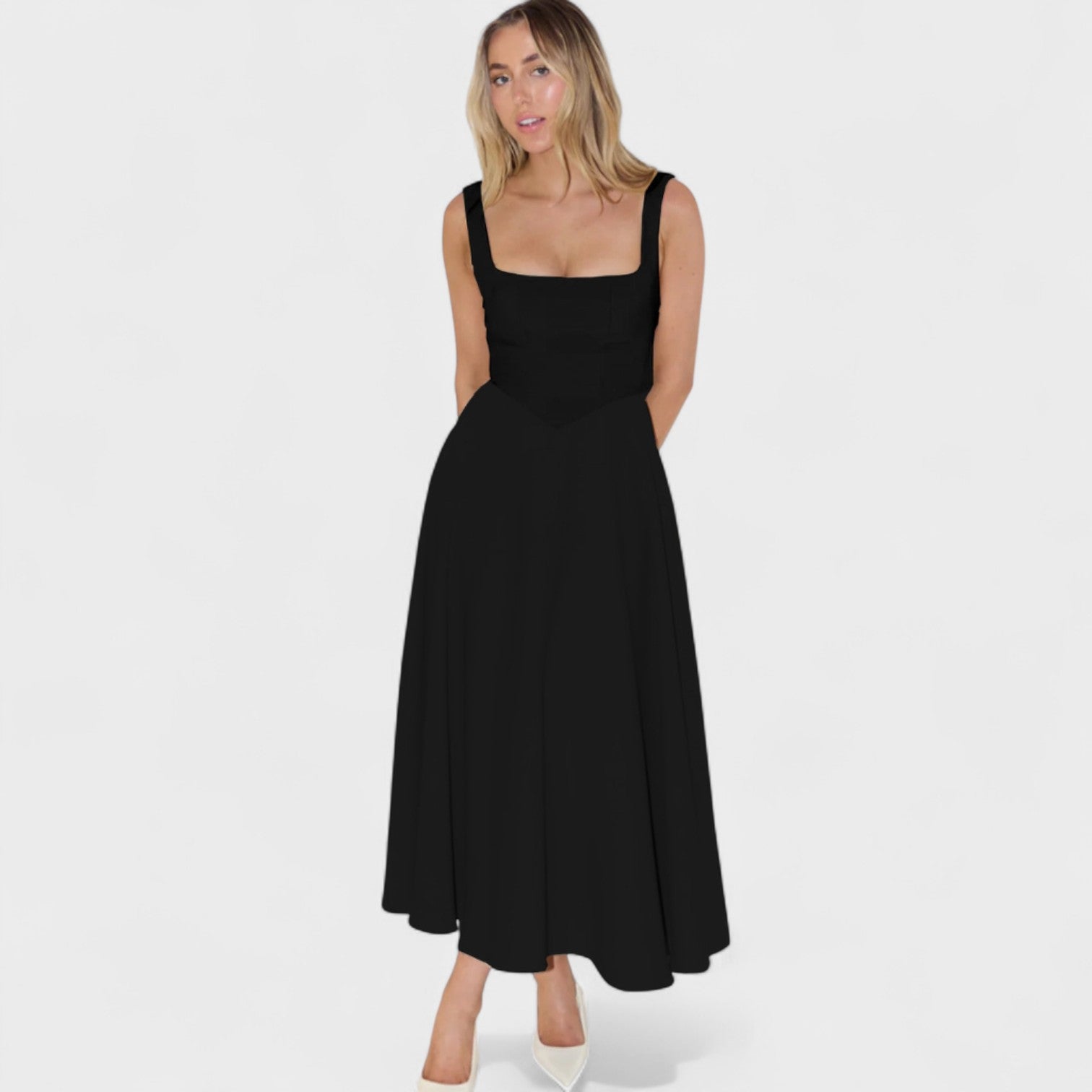Doireann - Chic Midi Dress - Charlotte & Willow, product photo 8