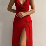 Delphine - Luxurious Satin Evening Gown