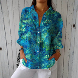 Juliette - Elegant Feather-Trimmed Blouse