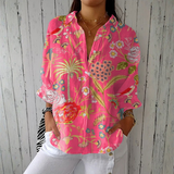 Inès - Chic Tropical Blouse