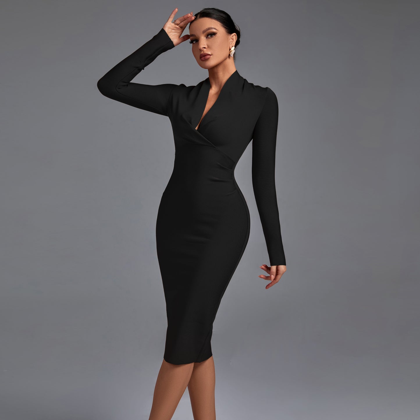 Sadhbh - Chic Maxi Dress - Charlotte & Willow, front