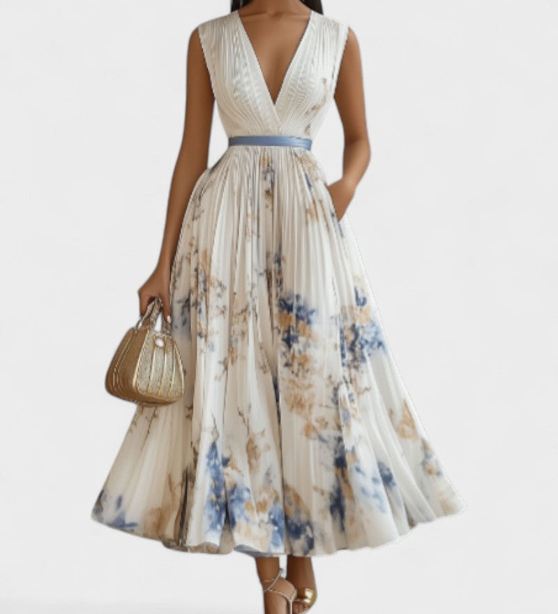 Ciannait - Chic Pleated Dress - Charlotte & Willow