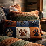 Meadow Print Quilted Cushion Cover