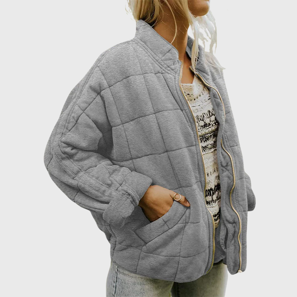Sinéad - Green Quilted Jacket - Charlotte & Willow, styled look