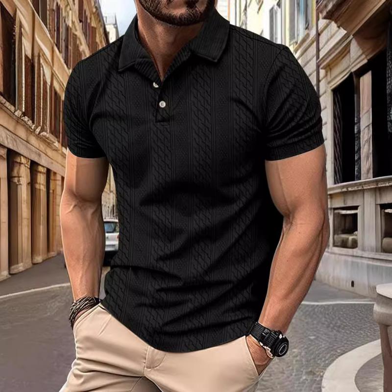 Tadhg - Woven Jacquard Polo - Charlotte & Willow, product photo 7