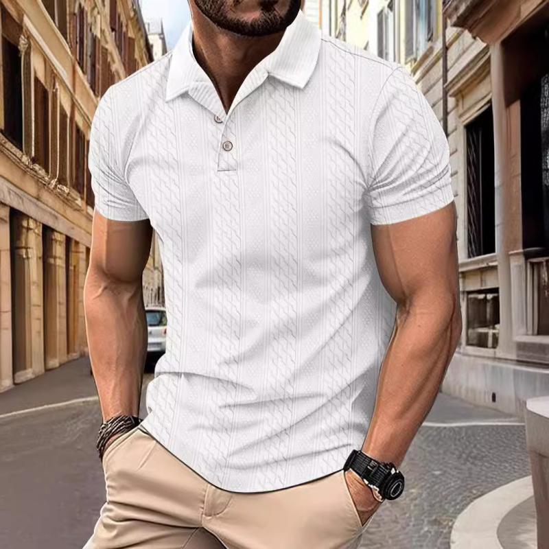 Tadhg - Woven Jacquard Polo - Charlotte & Willow, product photo 8