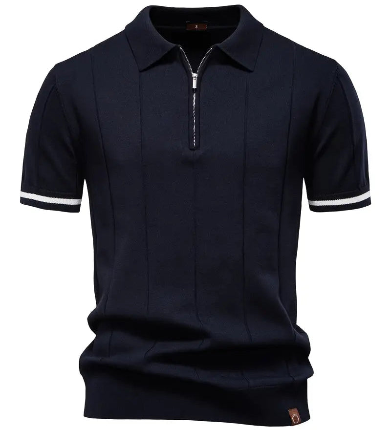 Killian - Tailored Polo Shirt - Charlotte & Willow, detail