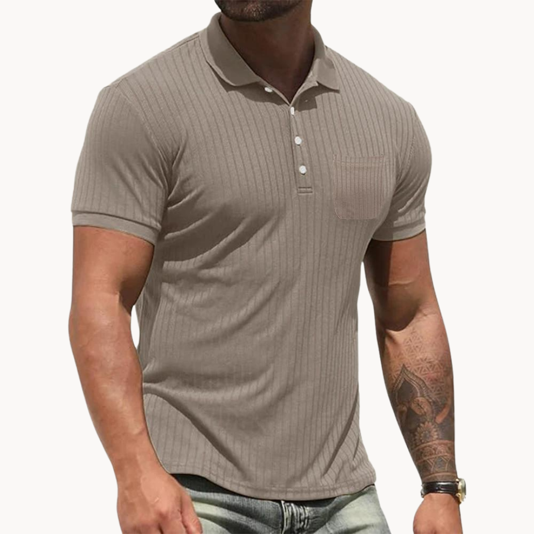 Ronan - Stylish Polo Shirt - Charlotte & Willow, detail