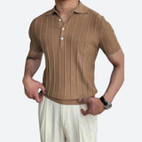Céline V-Neck Polo Top