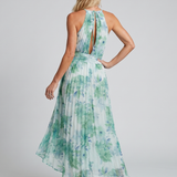 Nuala Floral Halter Midi Dress - Charlotte & Willow, detail
