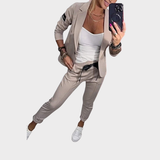 Fenna™ | Relaxed Solid Color Two-Piece Set for Women
