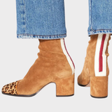 Isabell™ | Printed Mid-Heel Ankle Boots
