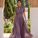 Fionnuala Long Dress in Opulent Fabric - Charlotte & Willow