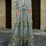 Anaïs - Elegant Floral Maxi Dress