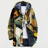 Margaux - Geometric Pattern Cat Cardigan
